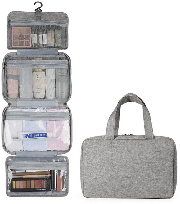 Yiyuejia 대용량 세면용품 분리 보관 가방 13552A