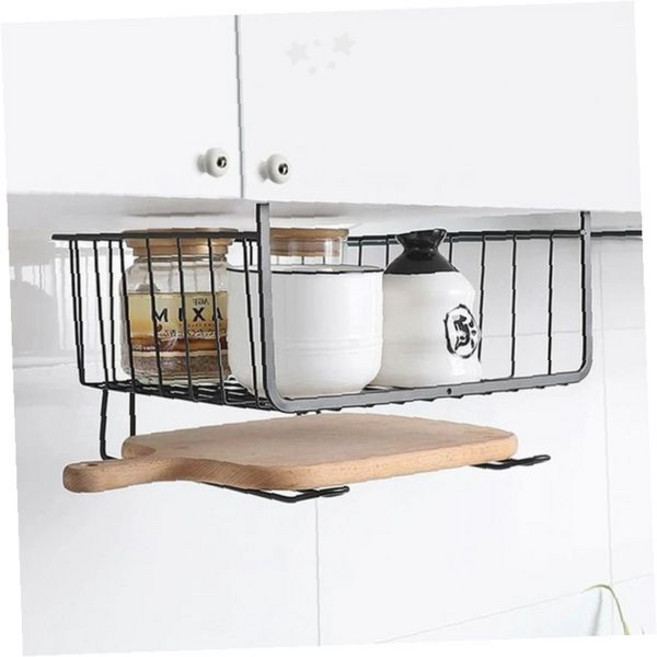 주방 싱크대 하부 수납 선반 와이어 소재 걸이형 설치 간편 그릇 정리 키친타올