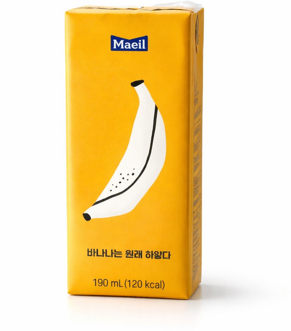 매일 바나나는 원래 하얗다, 190ml, 8개