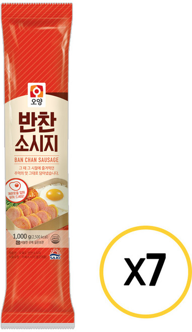 민트딜 사조오양 반찬소시지1kg 오륙도, 7개, 1kg