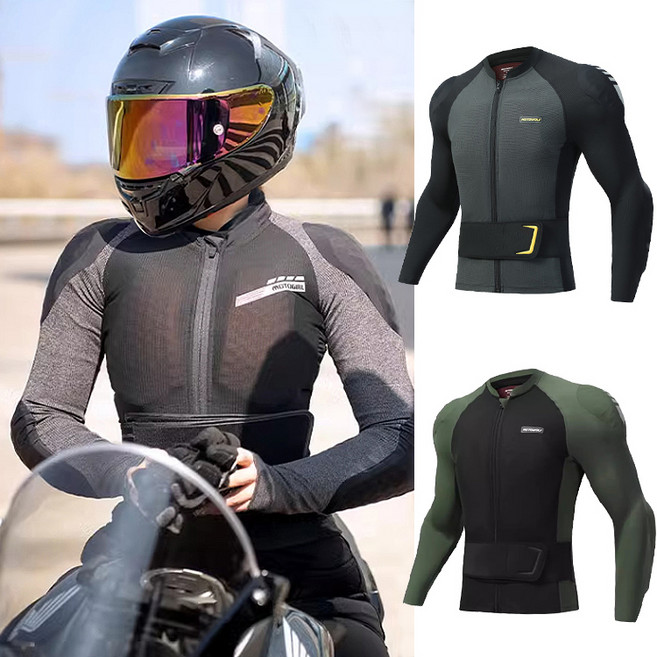 MOTOBOY 본사판매 CE인증 세이프티가드 여름 오토바이 메쉬 자켓 바이크자켓, PT-05 세이프티 자켓 블랙, L