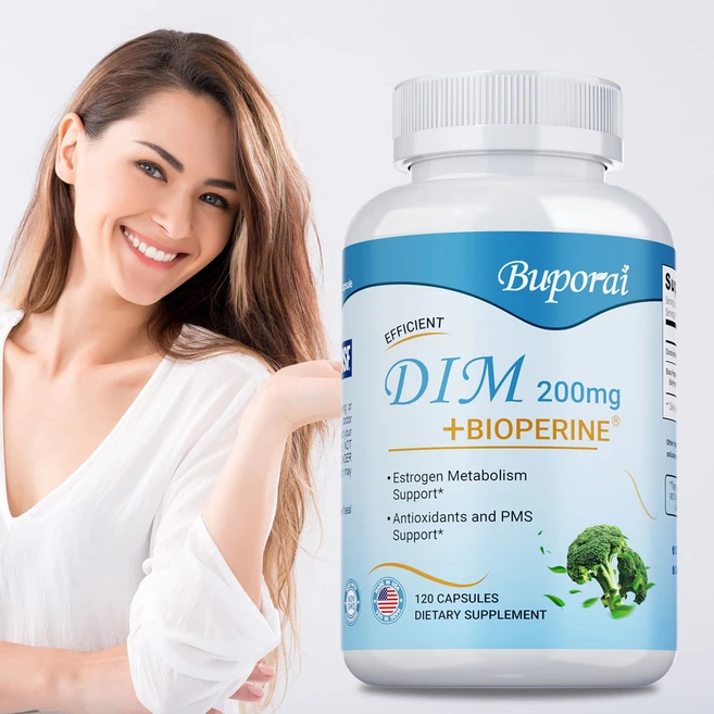 호르몬 밸런스 & 갱년기 케어 DIM캡슐 비오페린 함유 에스트로겐 대사 지원 갱년기 증상 완화 항산화 효과 PMS 지원 식물성 캡슐, 1개, 120정 - 쿠팡