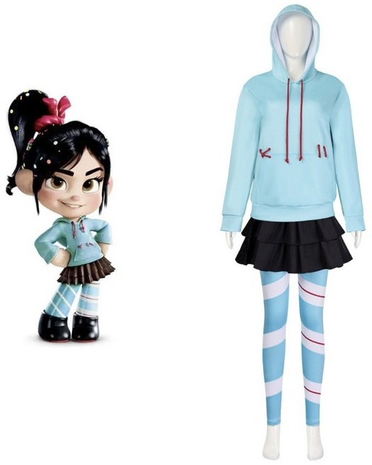 국내당일발송)바넬로피 의상 세트 코스튬 코스프레 졸사 졸업사진 주먹왕랄프 할로윈