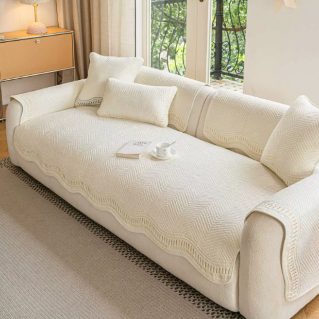 하루꿈 사계절 순면 소파 패드 거실 쇼파 커버 미끄럼 애완 발톱 방지 내마모 2인/3인/4인용
