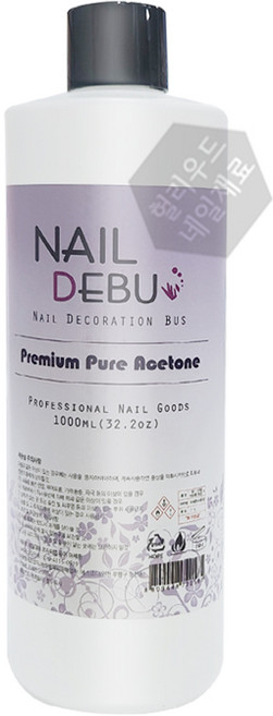 네일데뷰 퓨어 아세톤 속리무버 1 000ml (당일발송 평일18:00), 1개