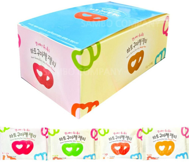 하트 구미첼 젤리, 1개, 240g