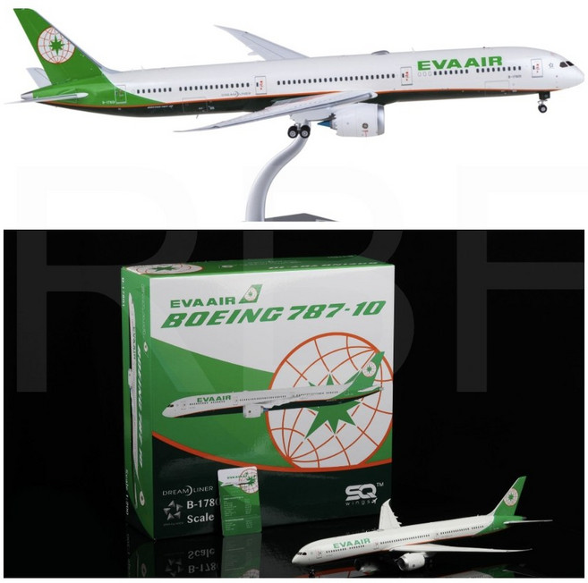EVA AIR Boeing 787-10 飛機模型 B-17801 1:200 航太模型, 1個