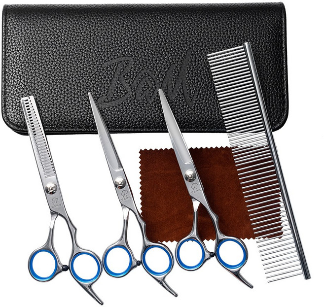 밤돌이네 애견미용가위 왼손세트, 왼손가위세트, 1개