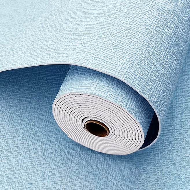 혜신 접착식 단열벽지 곰팡이벽지 보온벽지 만능 풀바른벽지, 옅은 블루