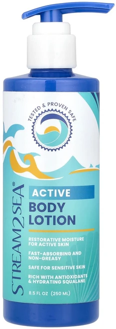 Stream2Sea 액티브 바디 로션 250ml(8.5fl oz) Stream2Sea (스트림투씨), 1, 250ml - 쿠팡