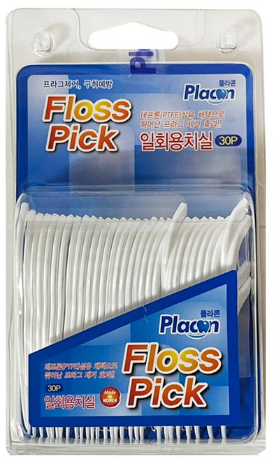 플라콘 Y형 플로스픽 일회용 치실, 30개입, 1개