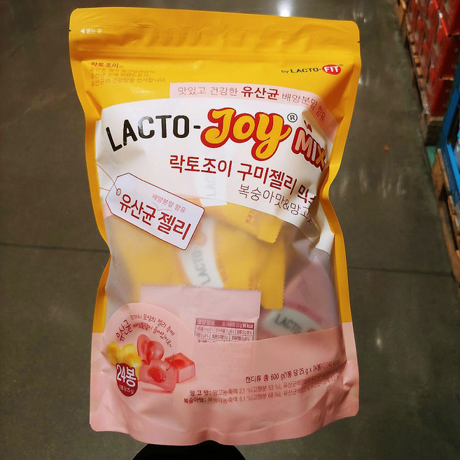 종근당건강 락토조이 유산균 젤리 25g 24개입 2봉 총 1.2kg 망고 복숭아 구미, 2개