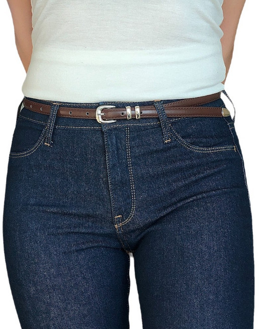 드카멜레 정품 여성용 벨트 FI-01 슬림 얇은 허리띠 가죽 여성 예쁜 튼튼한 여자 벨트