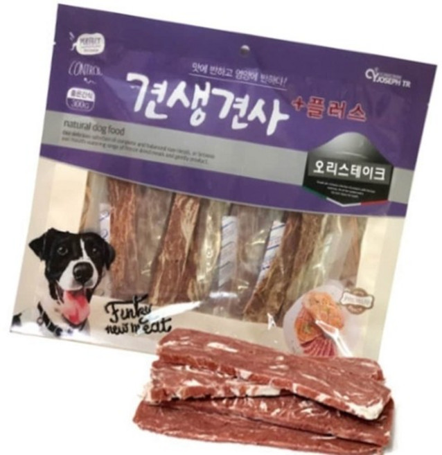 건강원료 애견용 오리 스테이크300g 특식 안전성 활력증진, 없음