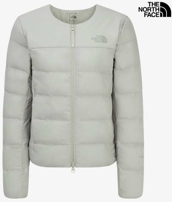 [매장판] 노스페이스 경량 패딩 여성 르위스 T 가디건 자켓 웜 그레이 NJ3NR81C