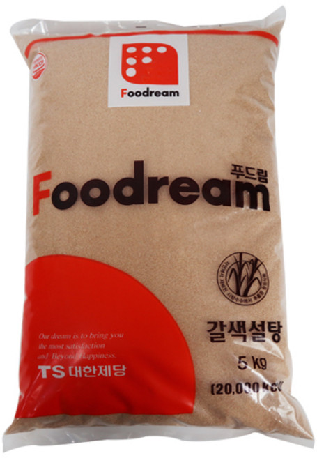 푸드림 갈색설탕 5kg 4개
