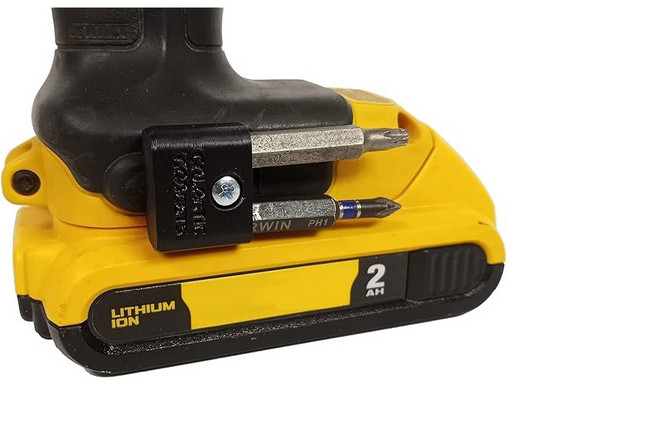 DEWALT 20V 드릴/드라이버용 마그네틱 비트 홀더 측면 장착 강력한 자석 로우 프로파일 디자인 - 갤럭시 가젯(블랙), Black, 1개