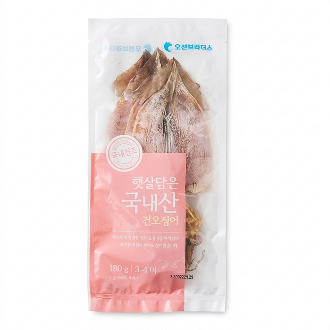 햇살담은 국내산 건오징어, 1개, 180g