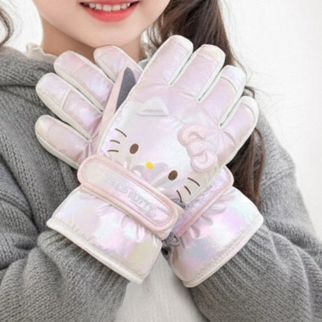 헬로키티 샤인 빅페이스 입체 방한 장갑