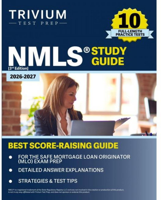 NMLS 연구 가이드 20262027 SAFE 모기지 대출 발행자MLO 시험 준비를 위한 10가지 전장 실습 테스트 제3판