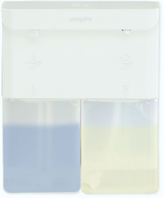 양드레 소프앤젤 대용량 자동 디스펜서 주방세제 핸드워시 손세정제 젤타입 버블, 소프앤젤플러스(젤+젤), 1박스