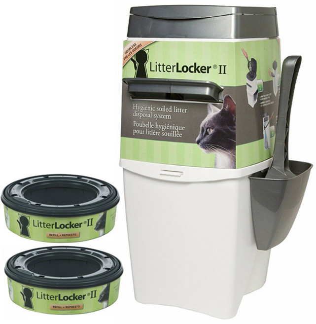 리터락커2 고양이 모레샵 배설물 휴지통 카트리지 리필포함(본품1+카트리지2, 1개