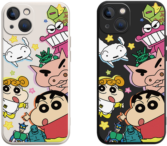 짱구는 못말려 그의 여동생과 함께 실리콘 케이스