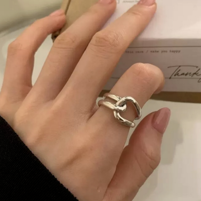 헬렌 링크 볼드반지 유니크한 두꺼운 데일리링