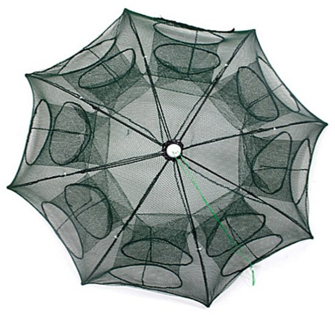 새우망 6구 16구 우산형 원터치 바다 민물 새우 장어 미꾸라지 통발 그물망 채집망 어망, 새우망 16구