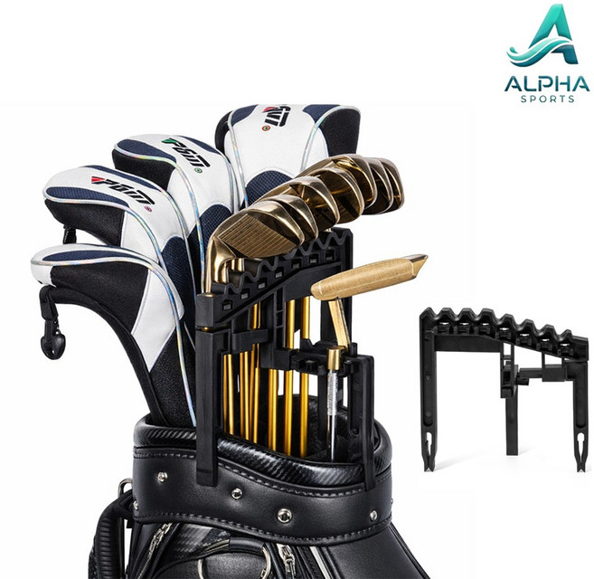 알파 골프채꽃이 홀더보관 고정정리대, 1개, 블랙