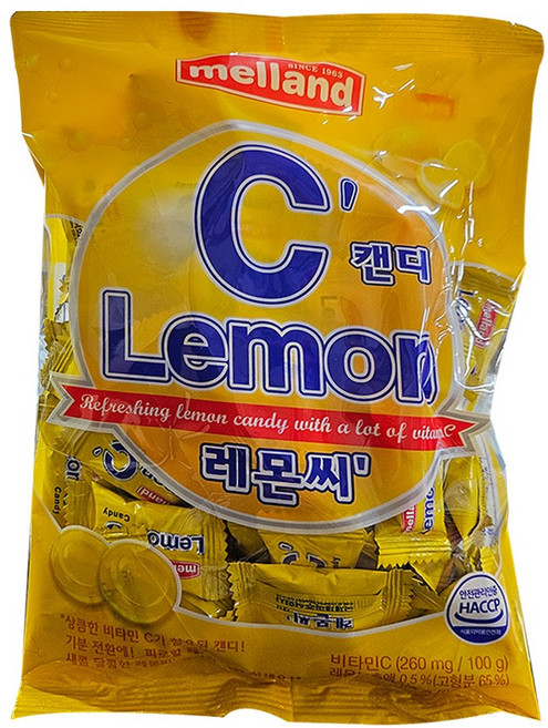 멜랜드 레몬씨 캔디, 252g, 1개