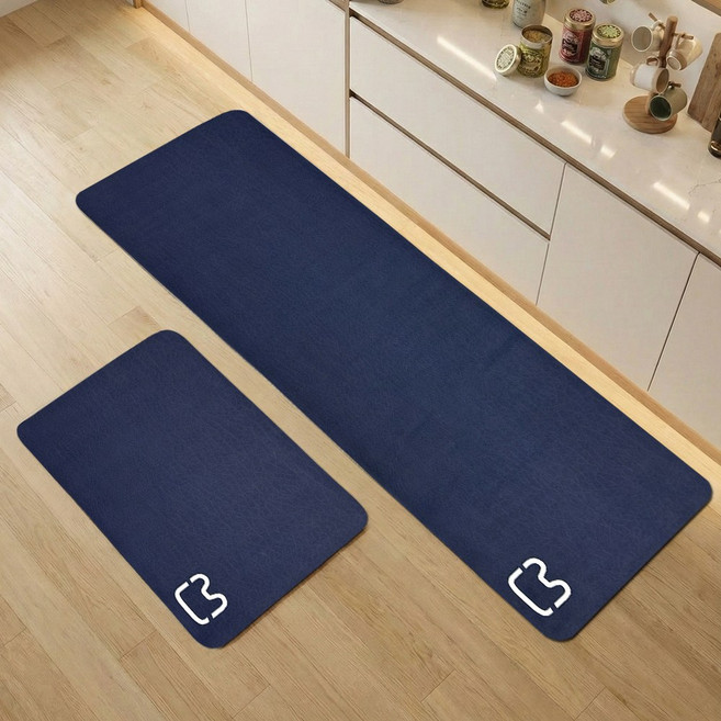 모레아오브제 빨아쓰는 소프트 규조토 주방매트 발매트 1+1 세트 무지단색심플 14종, SIM-2604