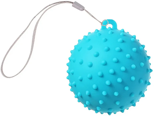 진동 마사지 공 발과 허리 근육 이완을 전기 홈 피트니스 장비, 02 Blue, 1개