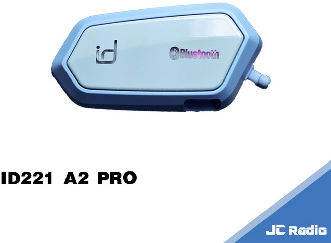 iD221 MOTO 安全帽藍芽耳機麥克風 前後對講 連接導航 安全帽專用, (可混音)A2PRO 藍牙耳機組限量藍色, 藍色, MOTO A2 PRO