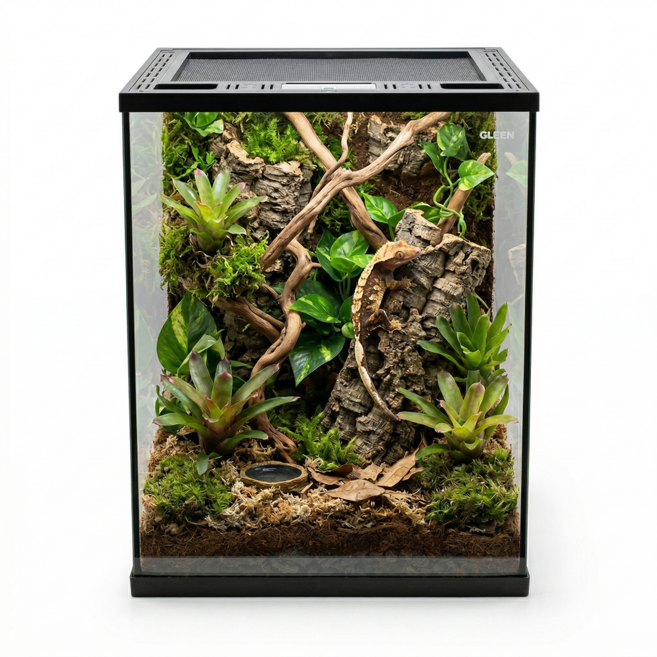 클린테라리움 30x30x40cm 파충류 절지류 크레사육장, 투명, 1개