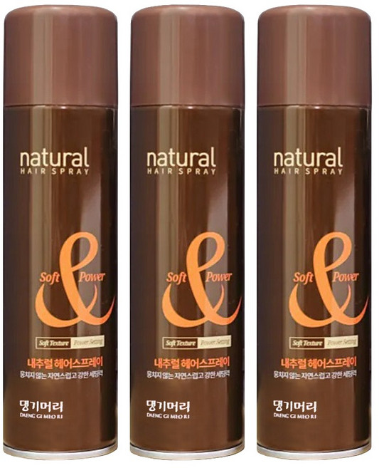 댕기머리 내추럴 헤어스프레이 200ml x 50개, 4개