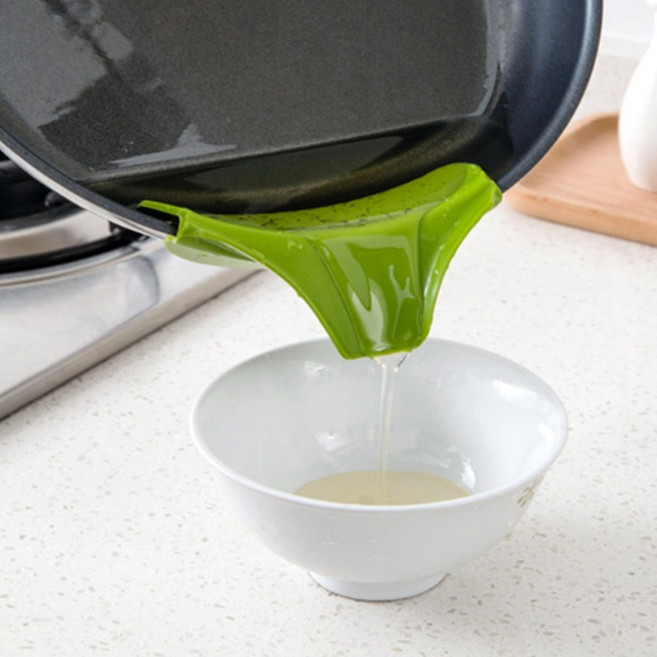 실리콘 냄비깔때기 흘림방지 국물 따르기 주둥이, 1개