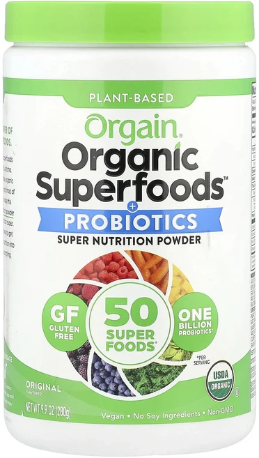 몸관리하세요 겨울입니다 Orgain Organic Superfoods™ + 프로바이오틱 오리지널 280g(9.9oz) 특별관리진행, OrgainOrganicSuperfoods프로바이오틱오, 280g, 1개 - 쿠팡
