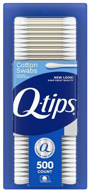 위생 및 미용을 위한 Q-팁 면봉 100% 오리지널 500개로 제작되었습니다, 500개, 1개 - 쿠팡