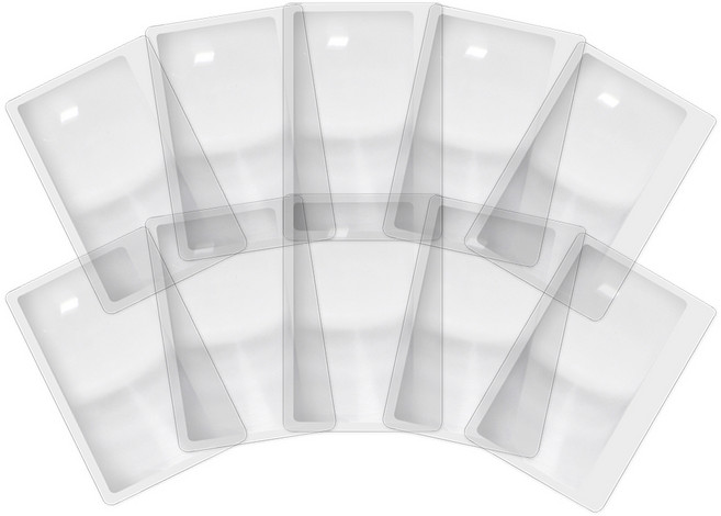 [비버블리] 휴대용 3배율 카드 돋보기 10p, 10개