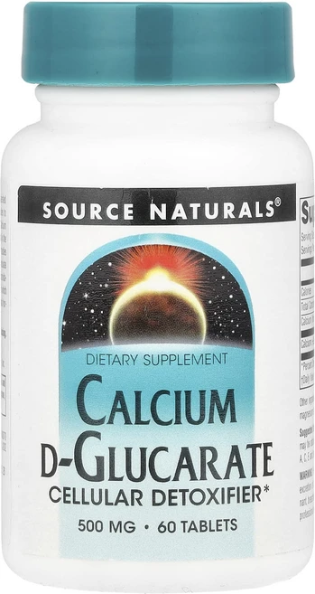 Source Naturals 칼슘 D-Glucarate 500mg 60정, SourceNaturals칼슘DGlucarate500m, 1개 - 쿠팡