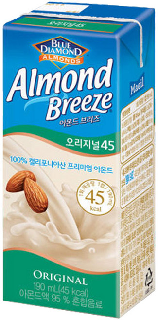 블루다이아몬드 아몬드 브리즈 오리지널 190 ml, 190ml, 6개