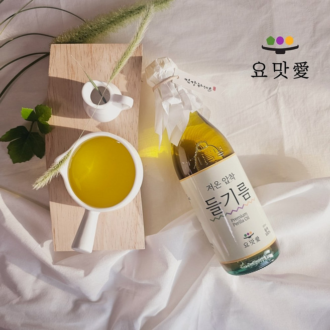 요맛애 저온압착 들기름 350ml 통참깨 100% 방앗간, 1개