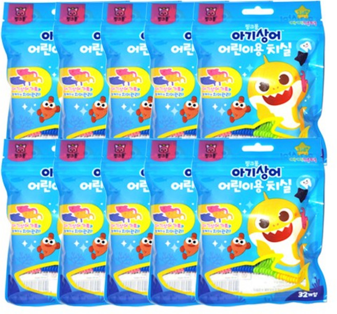 핑크퐁 어린이용 치실( 32개입 ) 10개, 40개