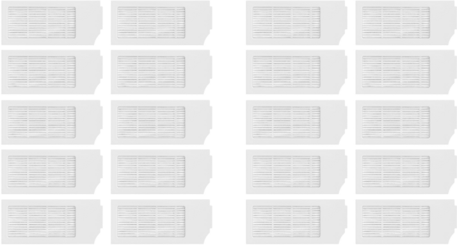 에코프렌즈 에코백스 T10 X1 옴니 터보 필터 플러스 호환 소모품, 20개, T10 필터