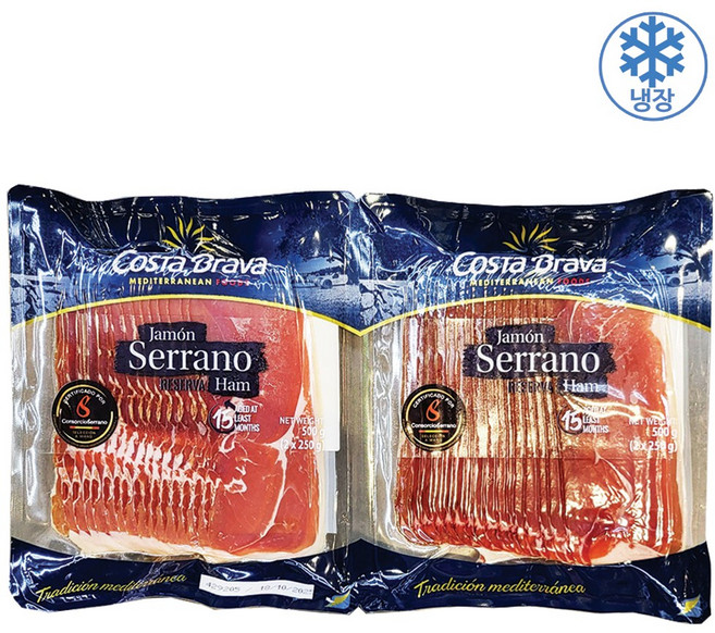 COSTA BRAVA 하몽 세라노 슬라이스 250GX2 스페인, 2개, 250g