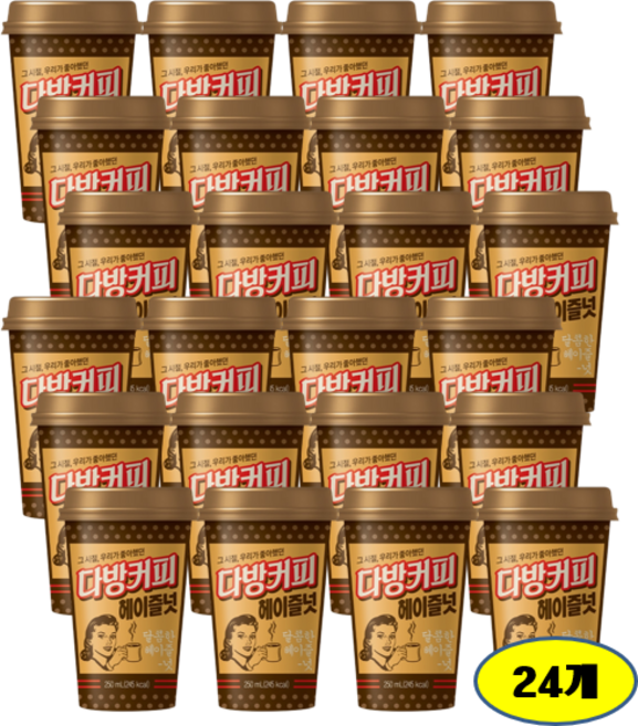 동원 에프앤비 헤이즐넛 다방커피, 250ml, 24개