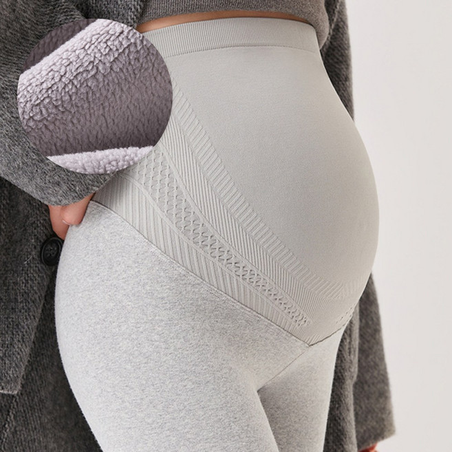 [당일출고] 수엠W 겨울 임산부 안감기모 레깅스 복대형 편안한 보온 팬츠 B059 피치기모퍼레깅스