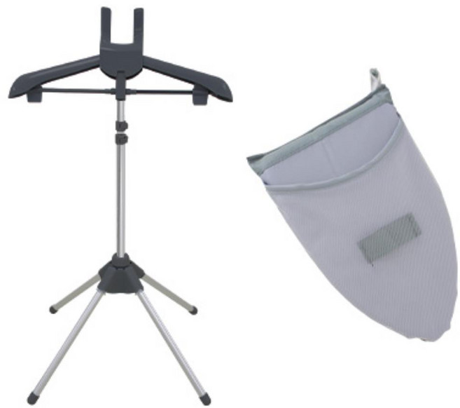 높이조절 접이식 스팀 다리미판 행거 다림질옷걸이거치대 스팀다리미옷걸이, 블랙+장갑
