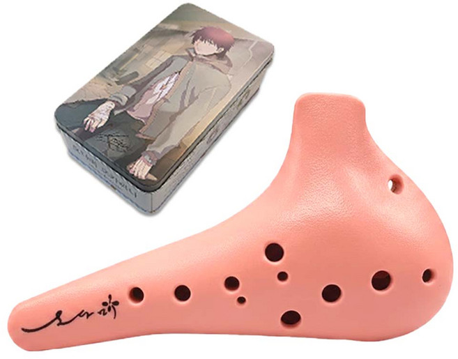 오다미 오카리나 알토C + 틴케이스 증정, 1개, 핑크, 오다미 AC